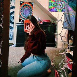 UO vintage cropped sweater